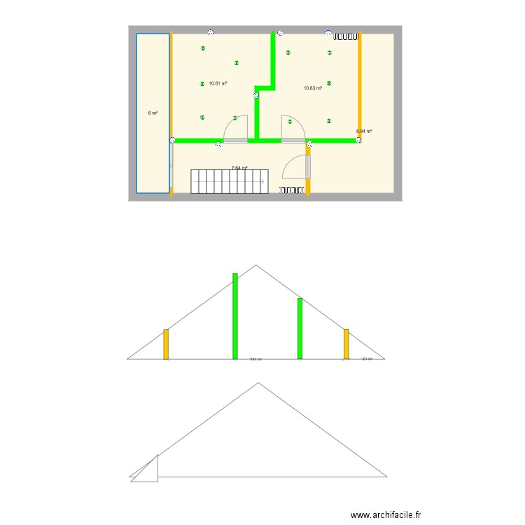 Grenier 2. Plan de 0 pièce et 0 m2