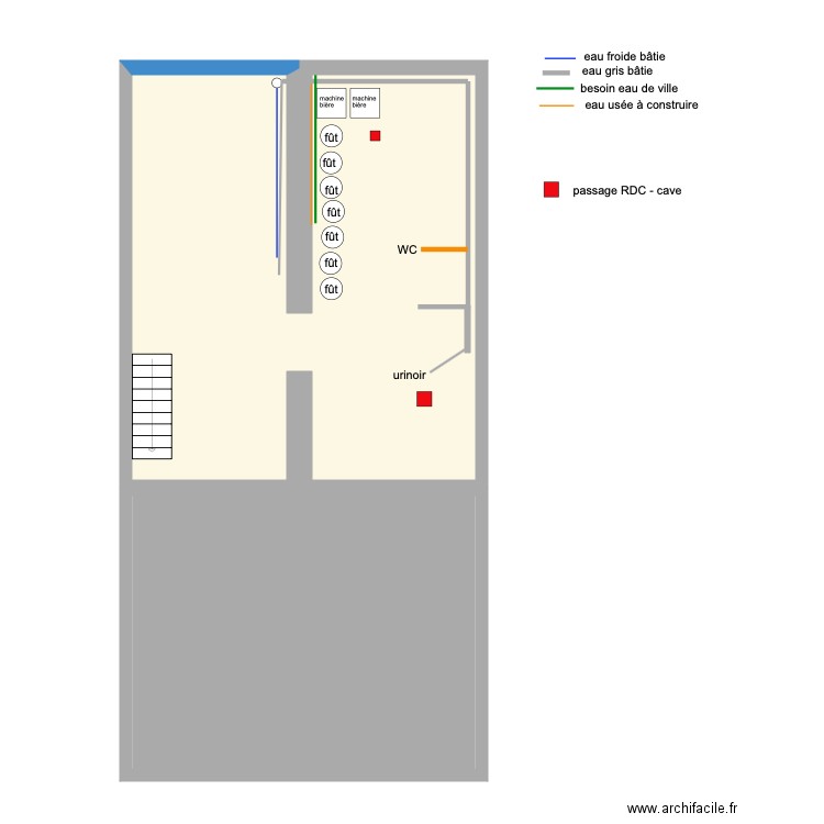 plan triphasé cave . Plan de 0 pièce et 0 m2