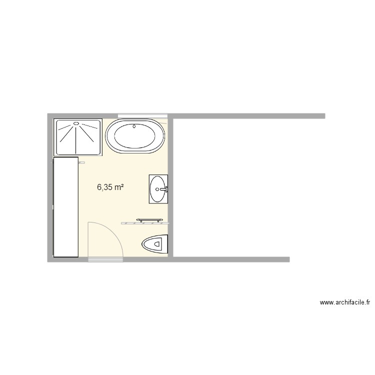 SDB 4. Plan de 0 pièce et 0 m2