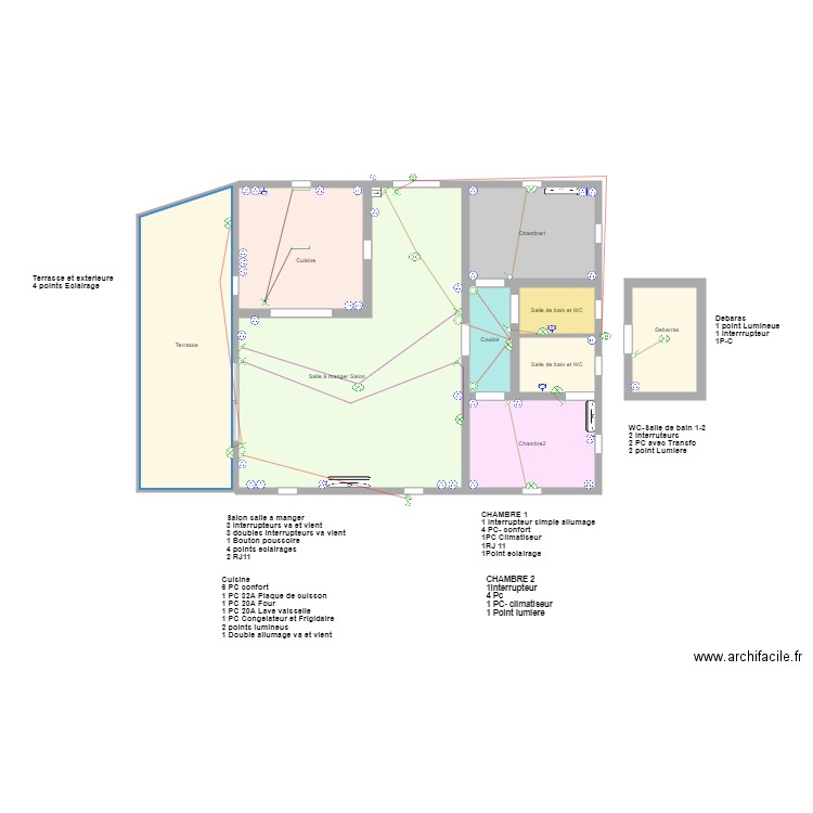 plans7. Plan de 9 pièces et 124 m2