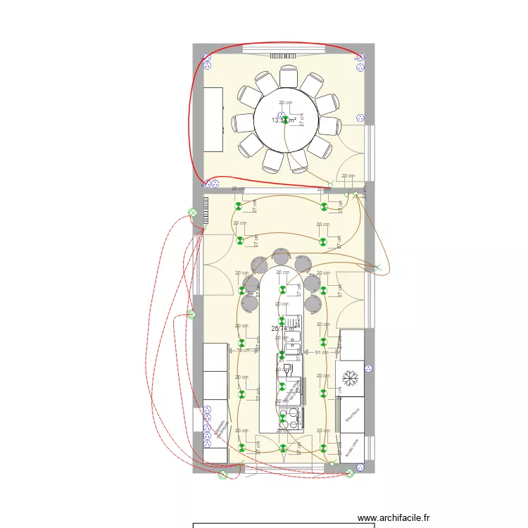 Cuisine  S&agrave;M 11 nov 18. Plan de 