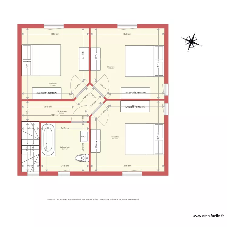 BI 1358 GOETZ Etage. Plan de 