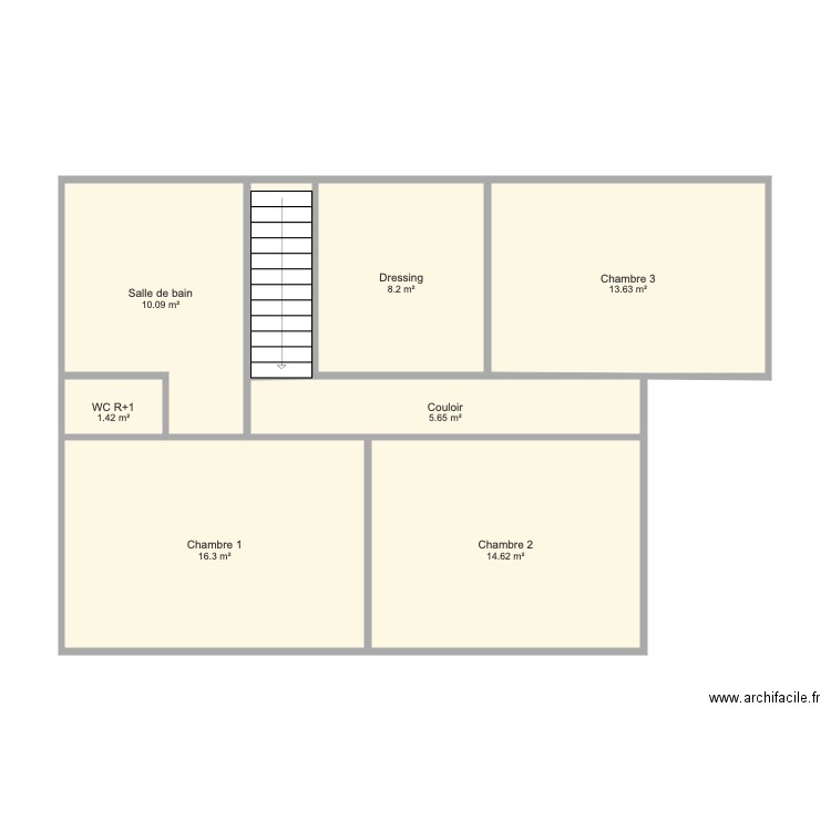 Etage Chrétien. Plan de 0 pièce et 0 m2