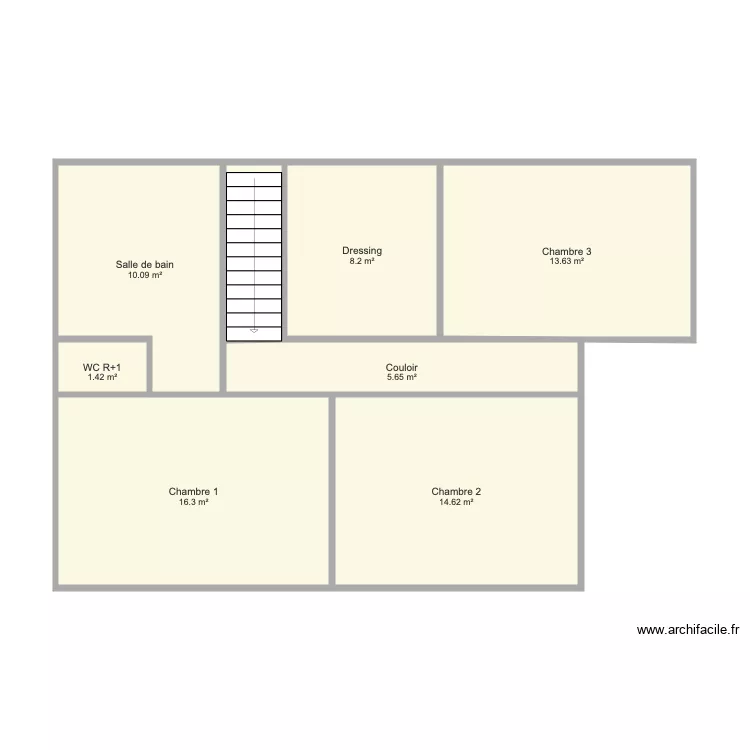 Etage Chr&eacute;tien. Plan de 