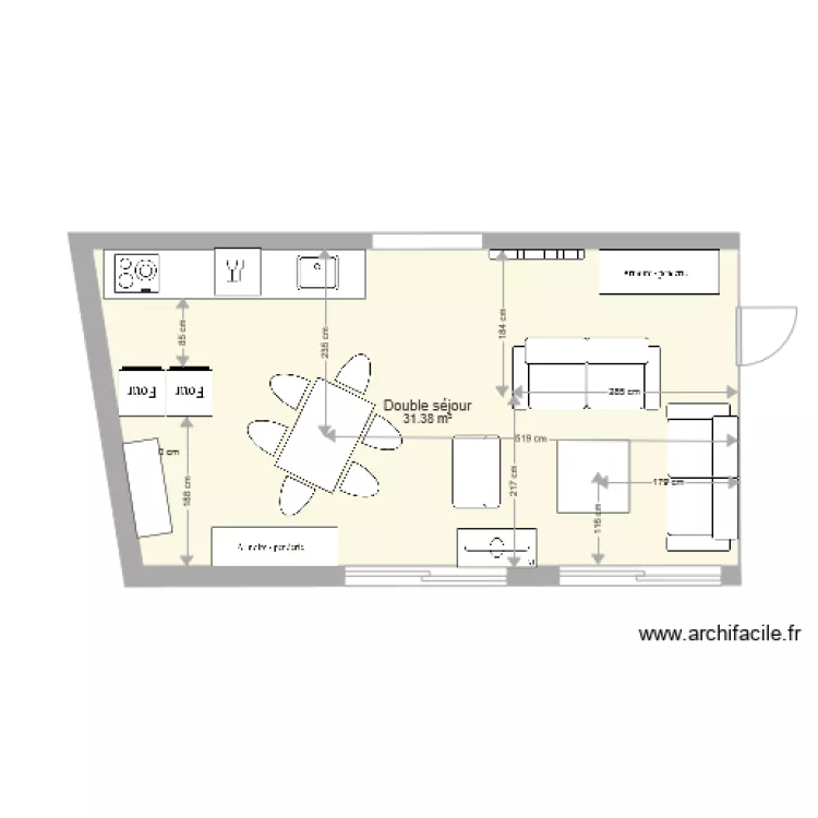 double sejour cotes eclairage . Plan de double sejour cotes eclairage . Plan de