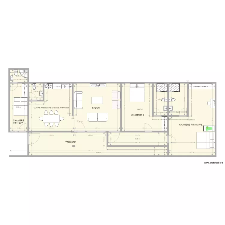 maison. Plan de 