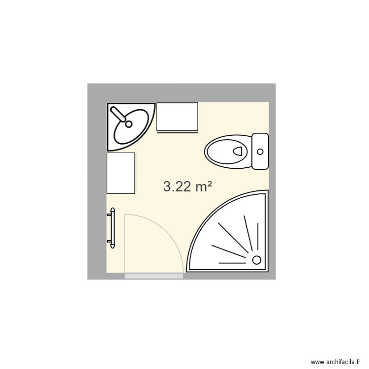 salle de bain. Plan de 0 pièce et 0 m2