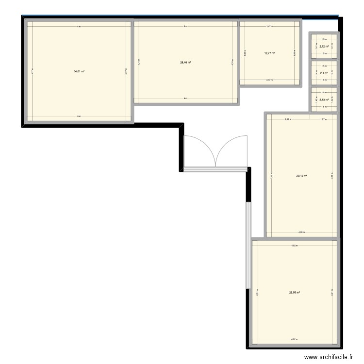 flaire. Plan de 8 pièces et 141 m2