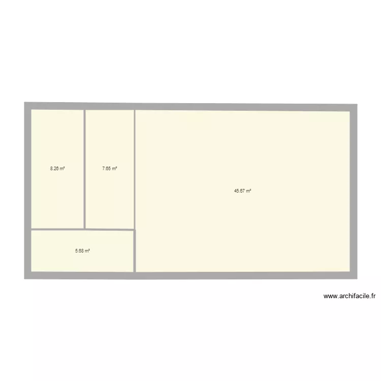 Cr&egrave;che. Plan de 