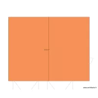 GARAGE JB PLAN DE MASSE AVEC TOITURE