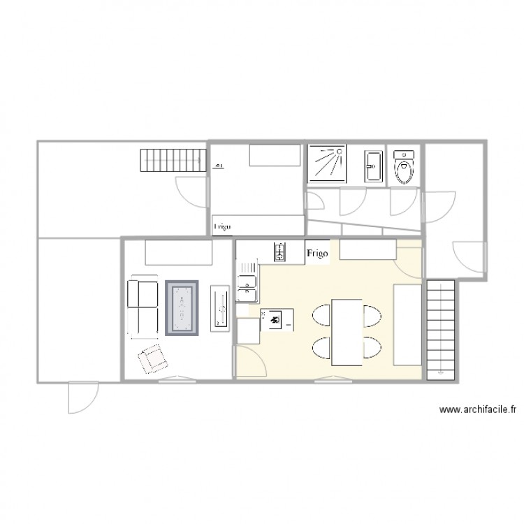 chalet. Plan de 0 pièce et 0 m2