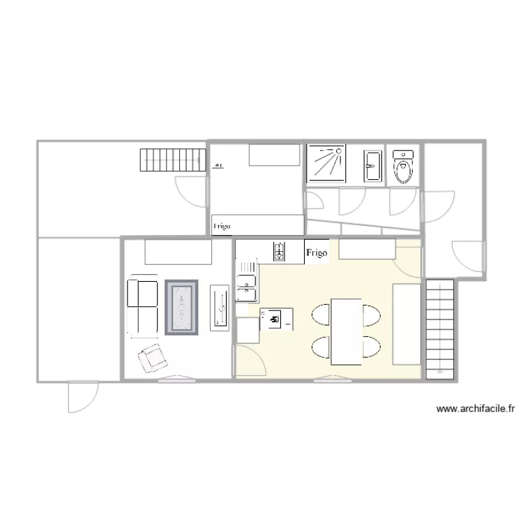 chalet. Plan de 
