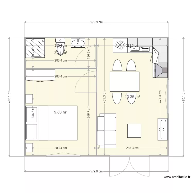 AVERYON 30M2. Plan de AVERYON 30M2. Plan de