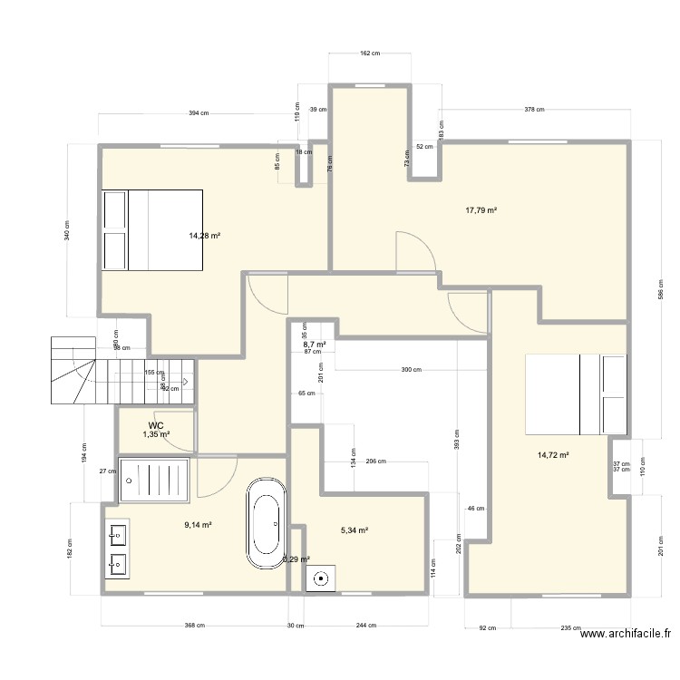 Pornichet1er version pb. Plan de 0 pièce et 0 m2