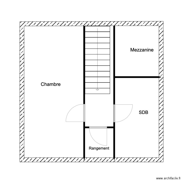 Plan étage. Plan de 0 pièce et 0 m2