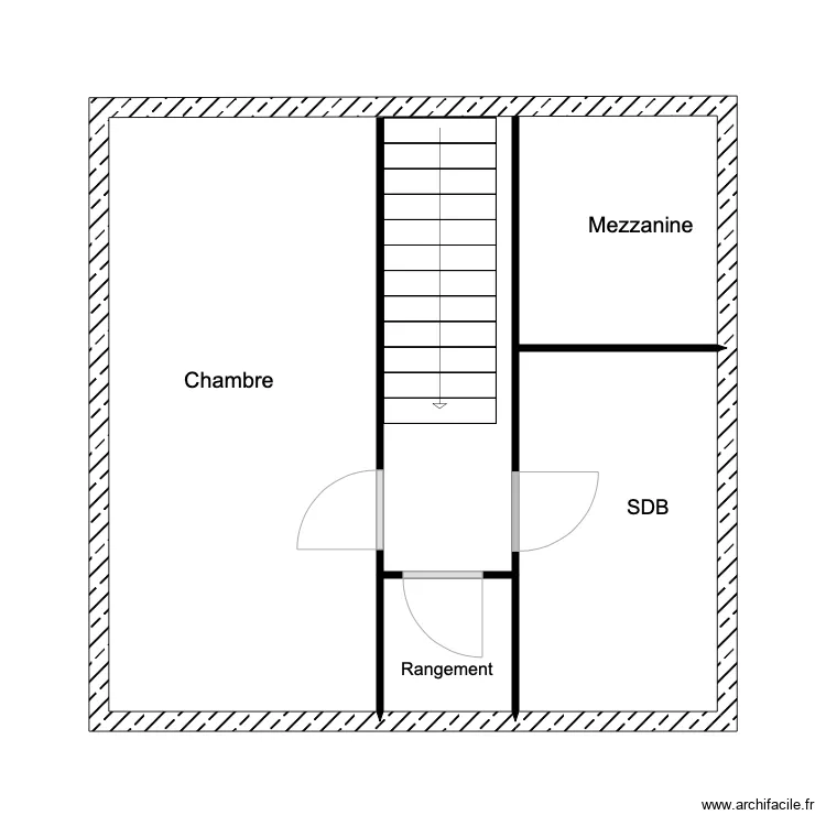 Plan &eacute;tage. Plan de 