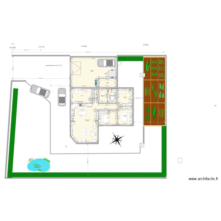 maison rozier  plain pied   modif 20/12/2022. Plan de 10 pièces et 168 m2