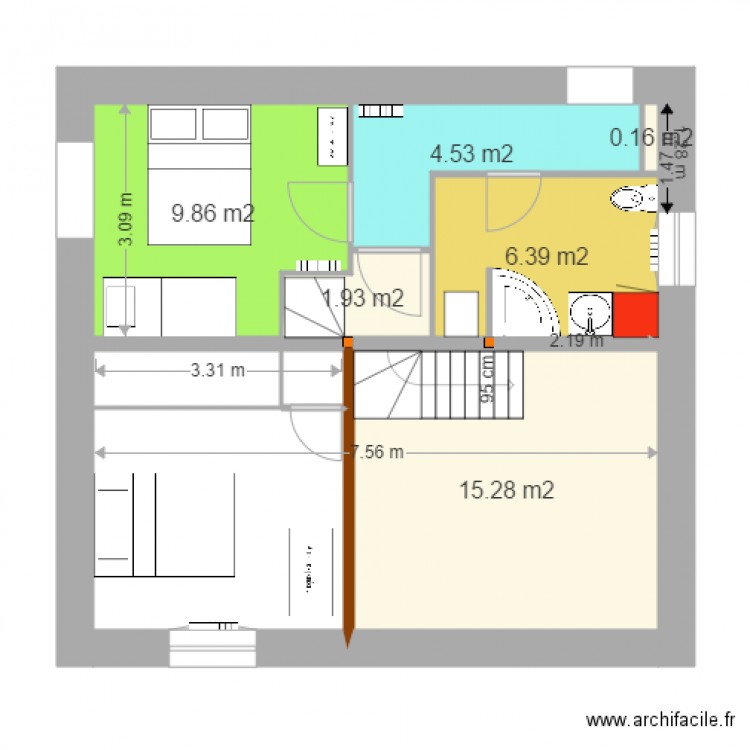 grange V34 du 15 février. Plan de 0 pièce et 0 m2