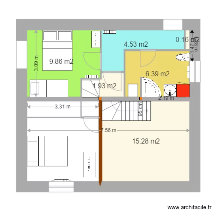 grange V34 du 15 février. Plan de grange V34 du 15 février. Plan de