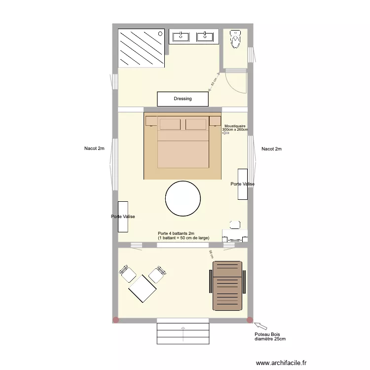 Martin Bungalow. Plan de 