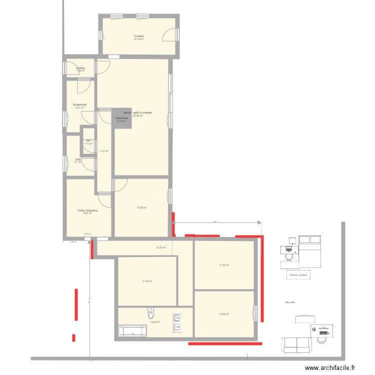 6Eprojet 23012019 bonne L2. Plan de 0 pièce et 0 m2