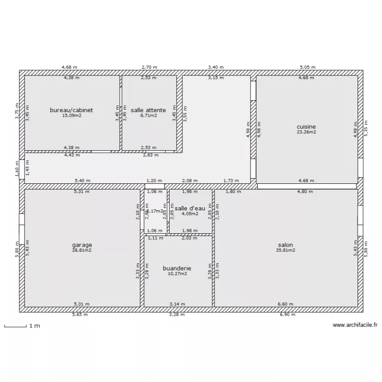 salles d'aude RDC bis. Plan de salles d'aude RDC bis. Plan de