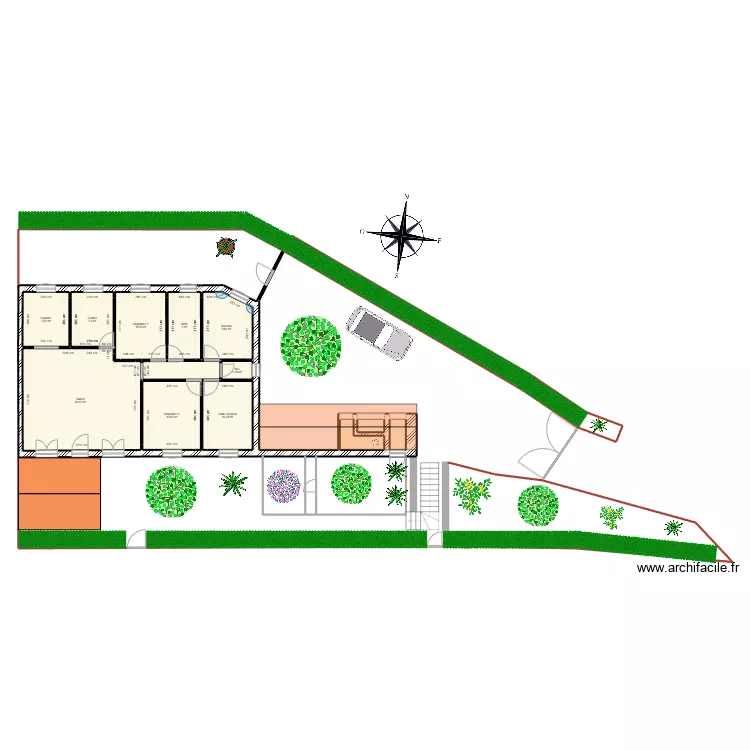 Maison. Plan de 