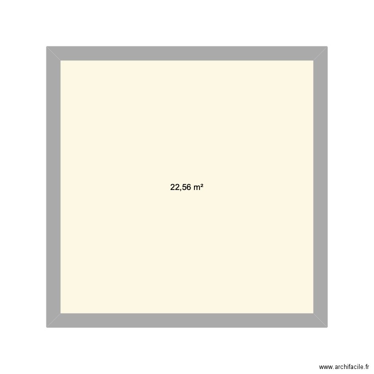Cabinet Thibaut. Plan de 1 pièce et 23 m2