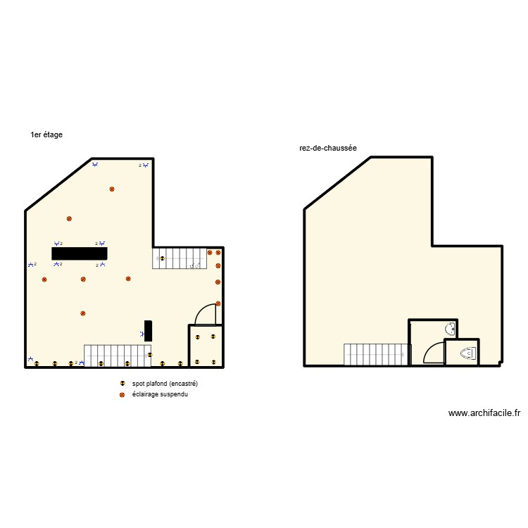 bar. Plan de 0 pièce et 0 m2