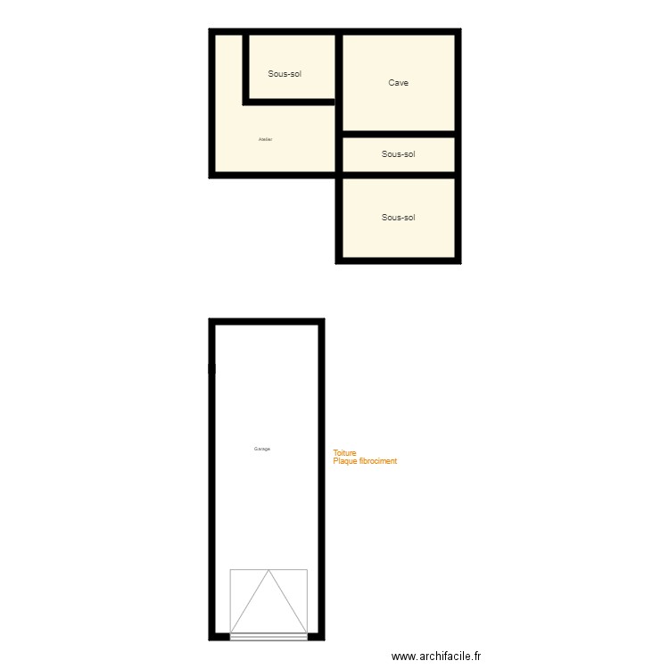 Croquis Annex app 5 pièces HUSS. Plan de 0 pièce et 0 m2