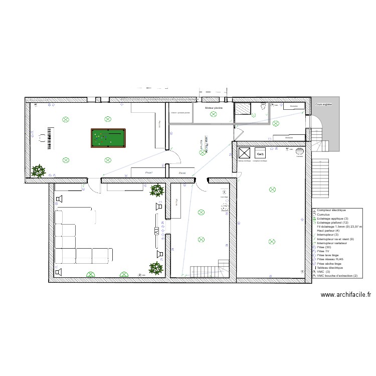 Plan R-1. Plan de 0 pièce et 0 m2