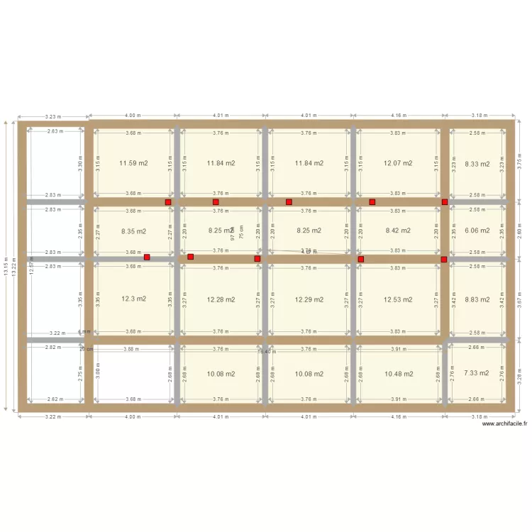 Calepinage plancher bas. Plan de Calepinage plancher bas. Plan de