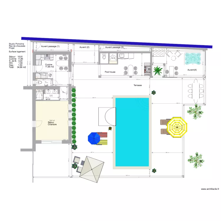 Studio Picholine Projet 2. Plan de 