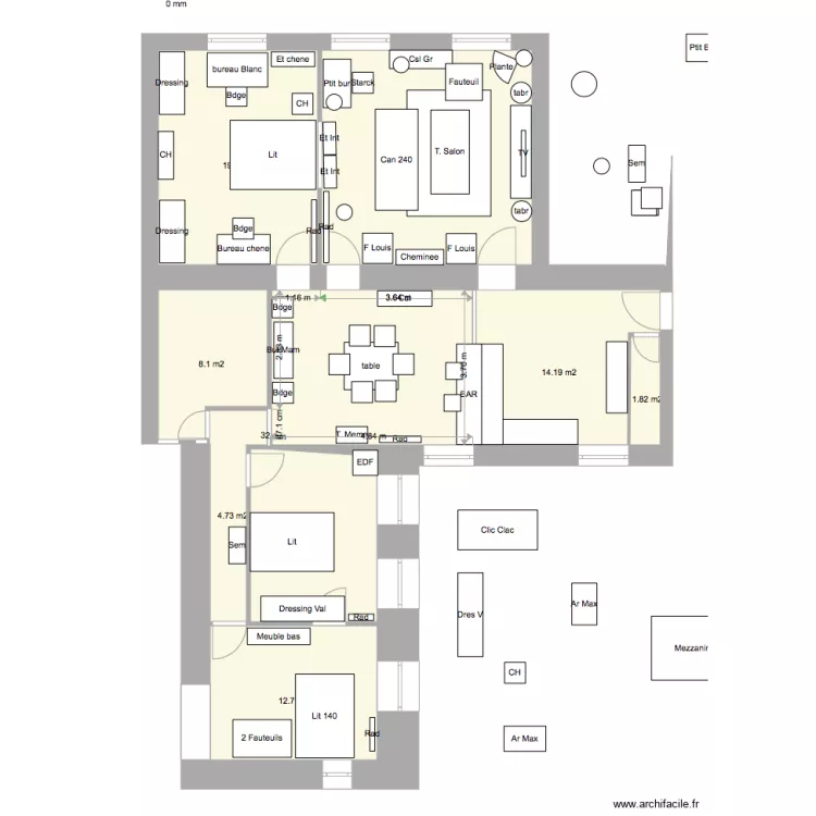 Notre appart 6 127. Plan de Notre appart 6 127. Plan de