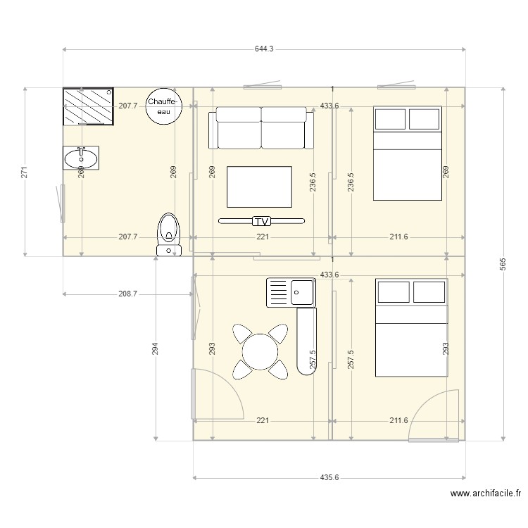 plan reel2. Plan de 0 pièce et 0 m2