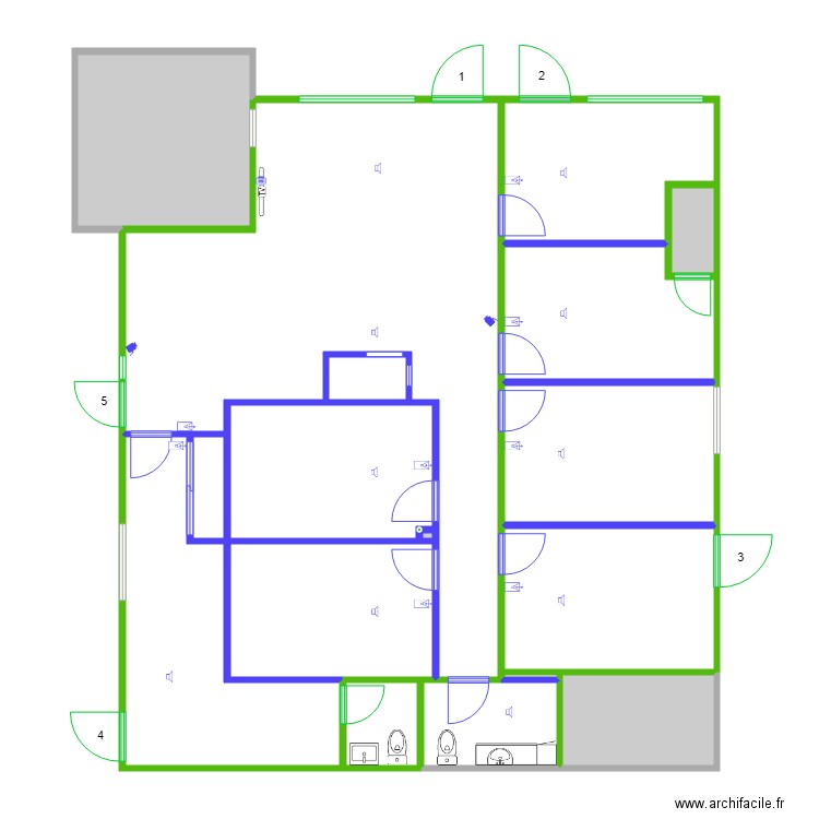 Clinique CK plan audio visuel. Plan de 0 pièce et 0 m2