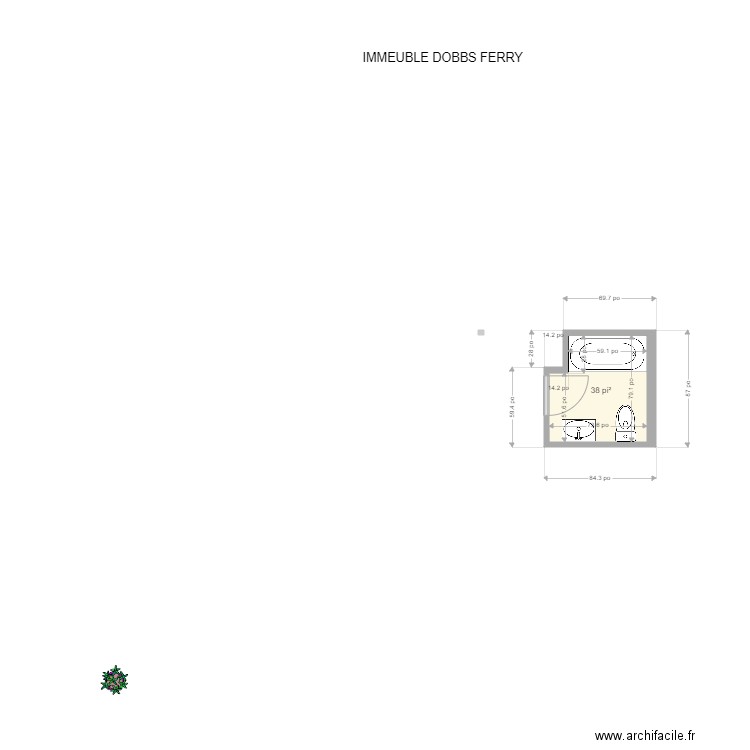 SALLE DE BAINS KIKA pouces. Plan de 0 pièce et 0 m2