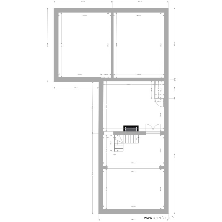 plan 1. Plan de 0 pièce et 0 m2
