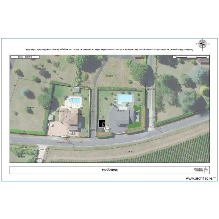 vue aerienne. Plan de 