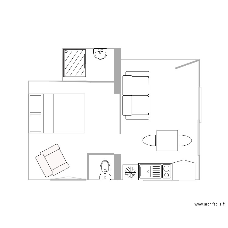 garage. Plan de 0 pièce et 0 m2