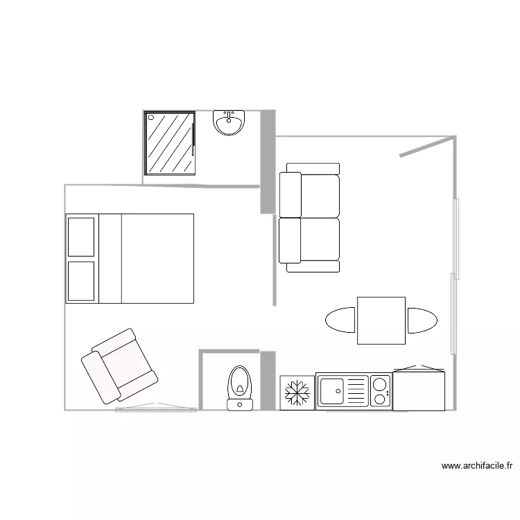 garage. Plan de garage. Plan de