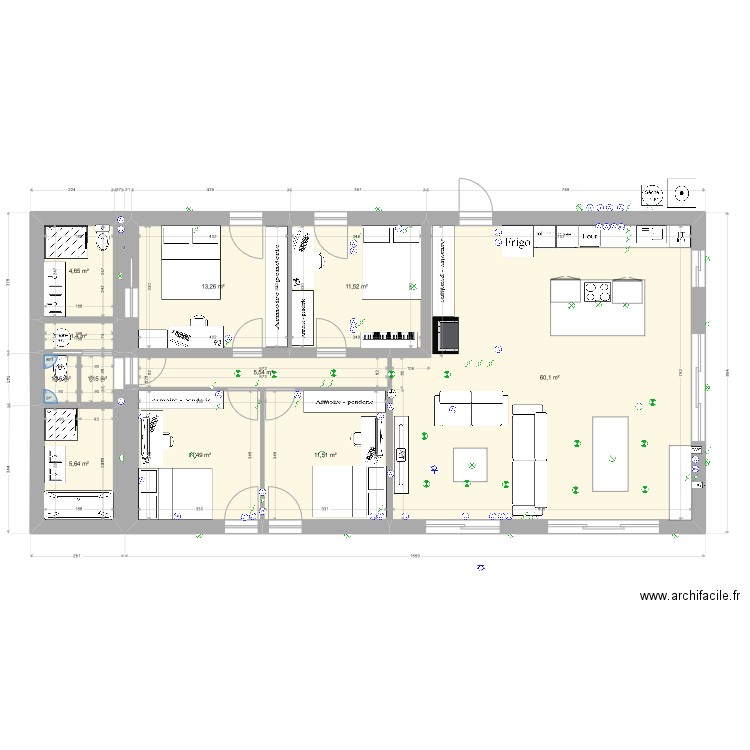 hangar 2023 V2 pour permis de construire. Plan de 0 pièce et 0 m2