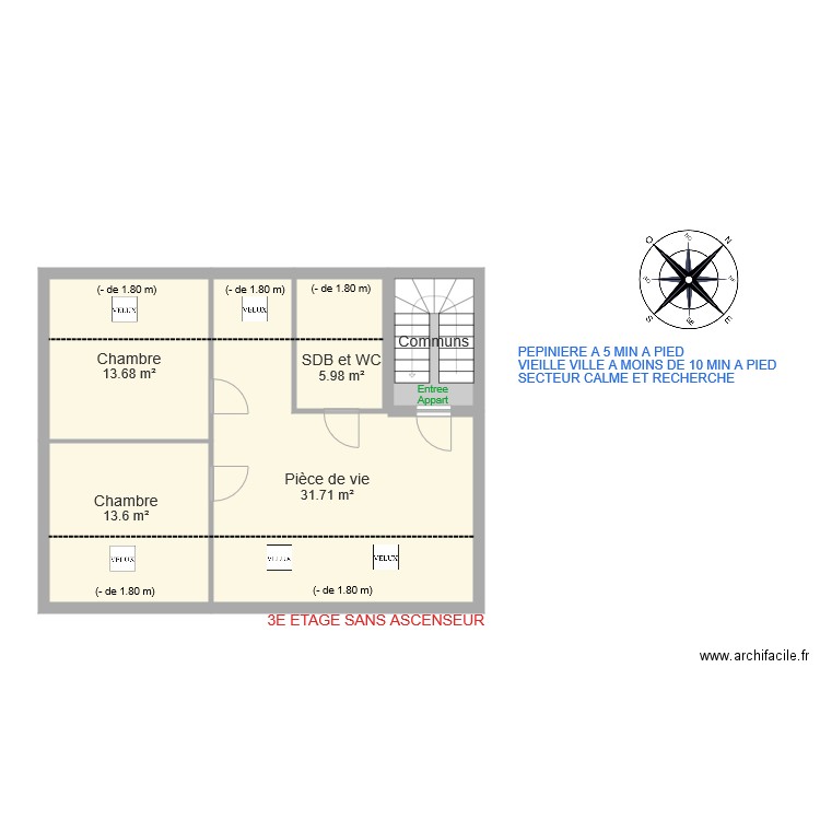 ROUSSEL. Plan de 0 pièce et 0 m2