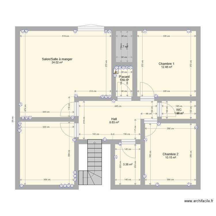 st simin étage. Plan de 0 pièce et 0 m2
