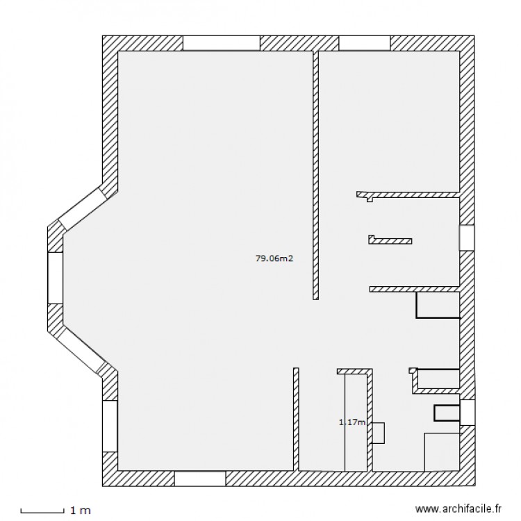 Dani. Plan de 0 pièce et 0 m2