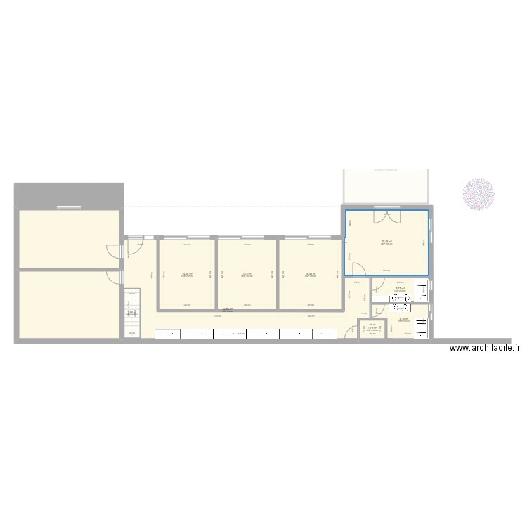 MAISON SUD GIF PP. Plan de 22 pièces et 365 m2