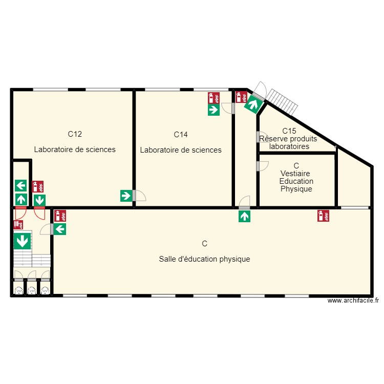 IDBHBlocCniveau+1. Plan de 12 pièces et 469 m2