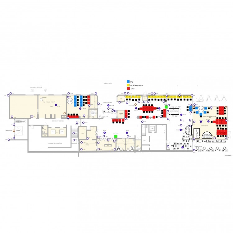 Plan de salle rdc 13 07 2017. Plan de 0 pièce et 0 m2