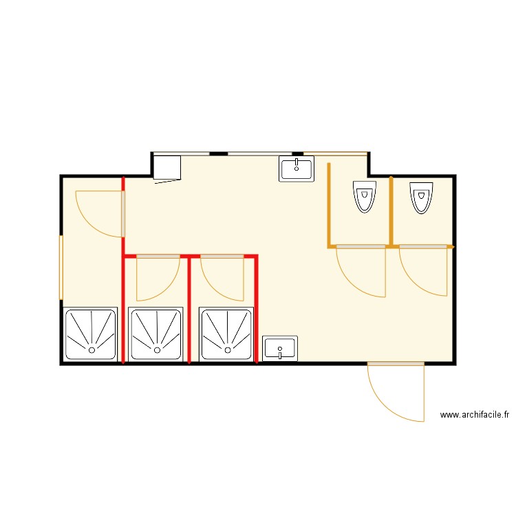 SDB TR Projet2. Plan de 0 pièce et 0 m2