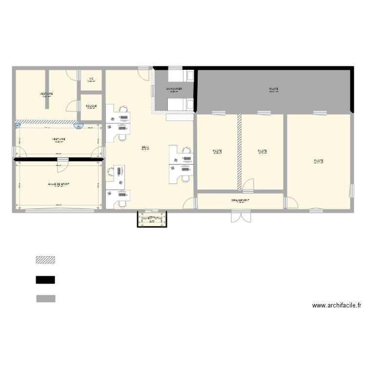 Travaux SSLIA. Plan de 0 pièce et 0 m2